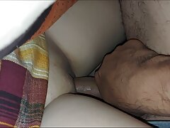 Back to school, stepdaughter and stepfather secretly fuck at night, they must not make noise or the wife wakes up